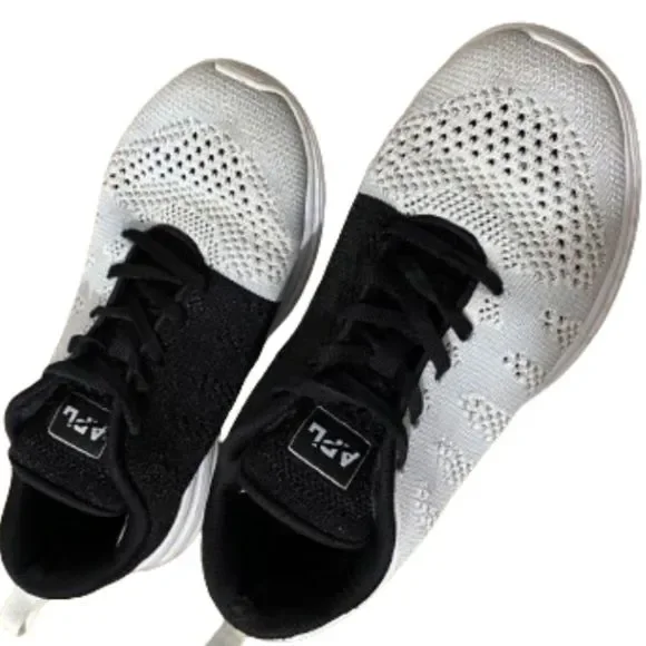 APL MEN’s METALLIC BLACK & WHITE TECHLOOM PRO TRAINER ATHLETIC SNEAKERS Sz-7.5 Men main image 2